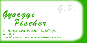 gyorgyi pischer business card